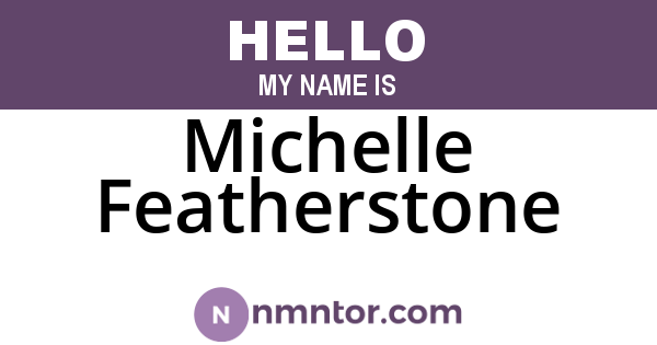 Michelle Featherstone