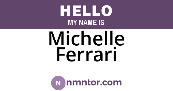 Michelle Ferrari