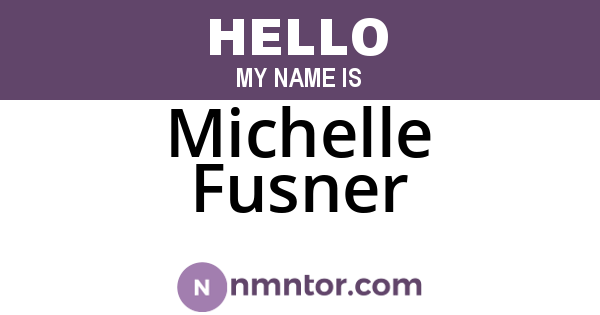 Michelle Fusner