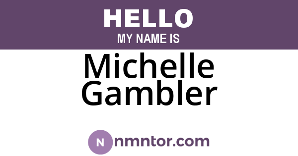 Michelle Gambler