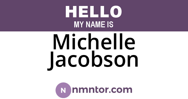 Michelle Jacobson
