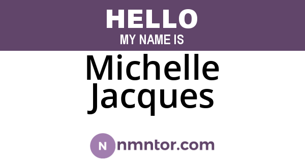 Michelle Jacques