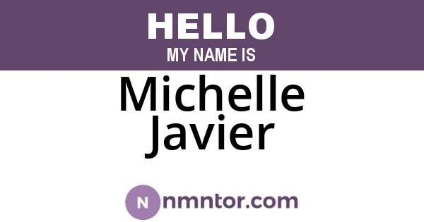 Michelle Javier