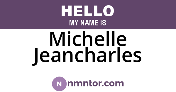 Michelle Jeancharles