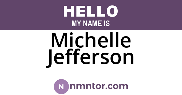 Michelle Jefferson
