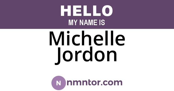 Michelle Jordon