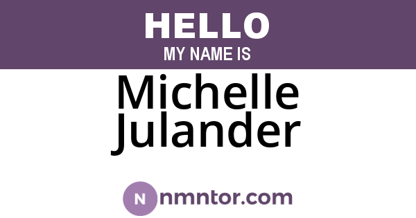 Michelle Julander