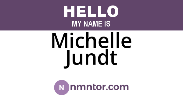 Michelle Jundt