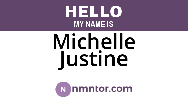 Michelle Justine