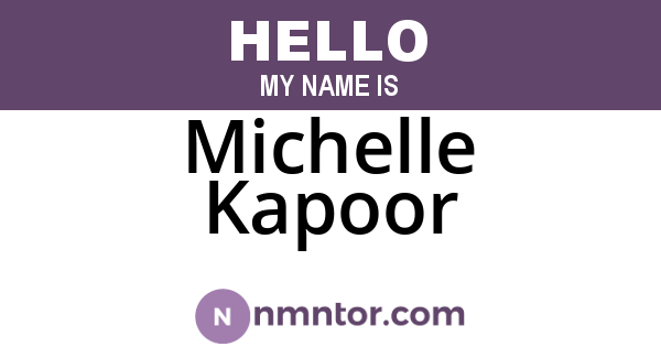 Michelle Kapoor