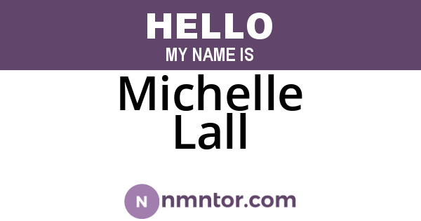 Michelle Lall