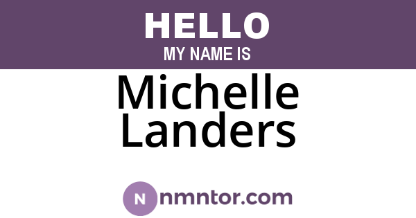 Michelle Landers