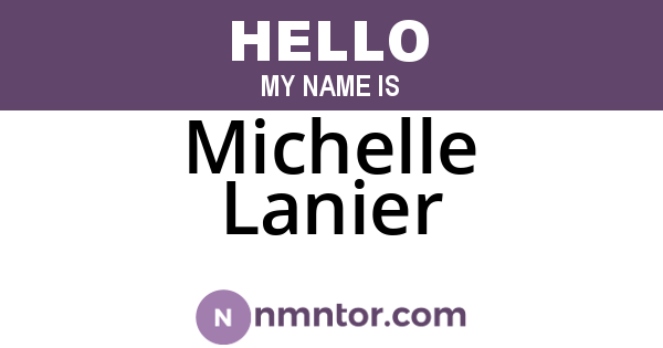 Michelle Lanier