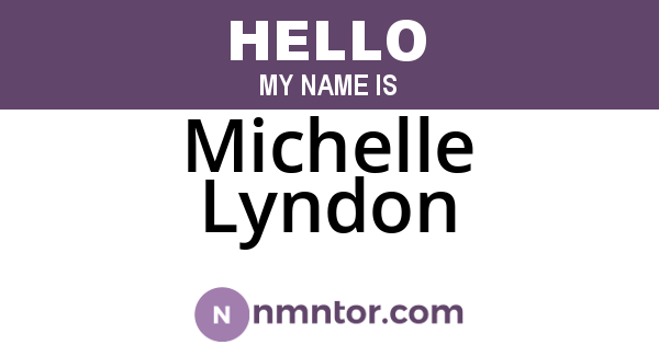 Michelle Lyndon