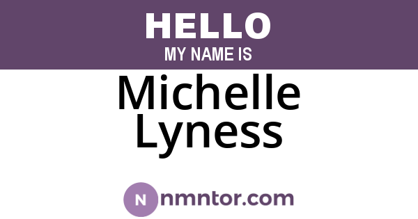 Michelle Lyness
