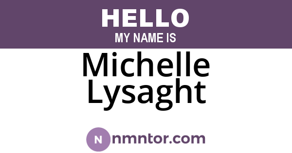 Michelle Lysaght