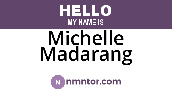 Michelle Madarang