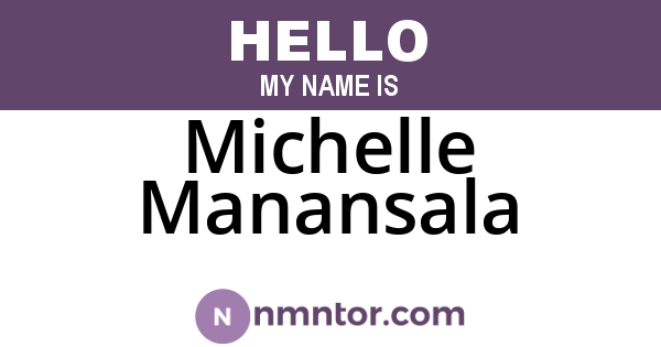 Michelle Manansala