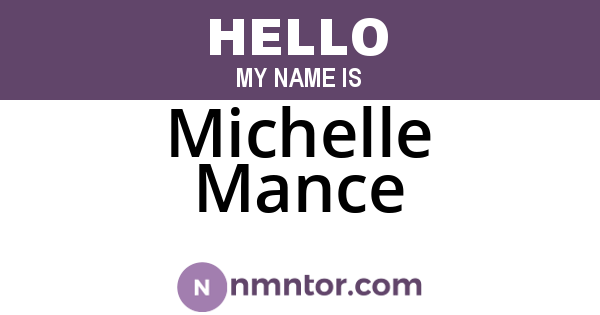 Michelle Mance