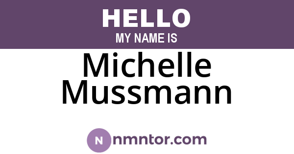Michelle Mussmann