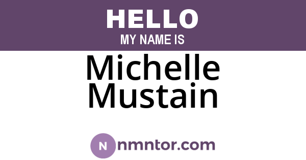 Michelle Mustain