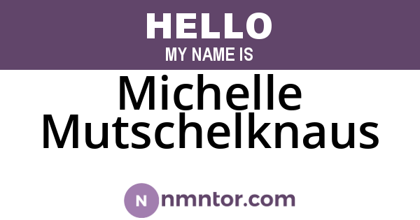 Michelle Mutschelknaus