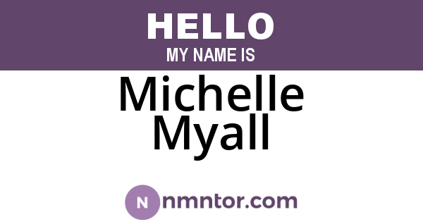 Michelle Myall