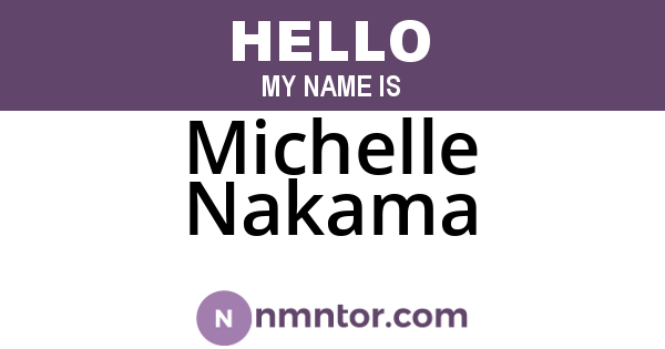 Michelle Nakama