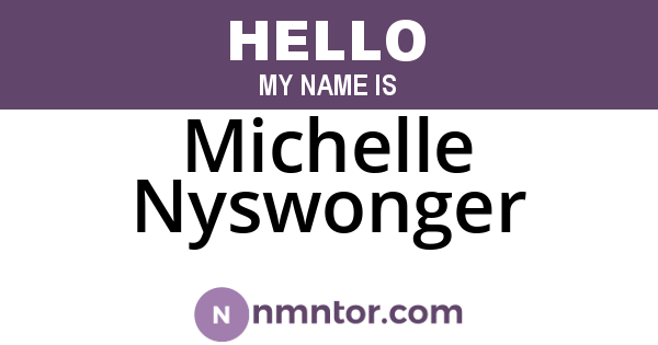 Michelle Nyswonger