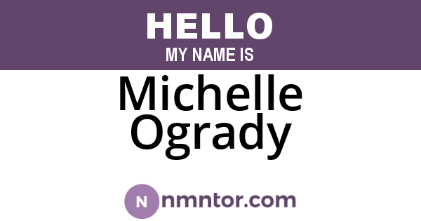 Michelle Ogrady
