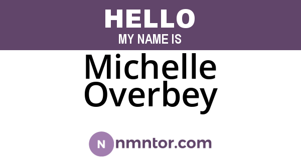 Michelle Overbey
