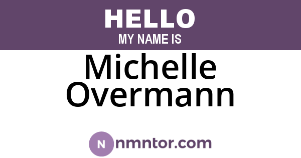 Michelle Overmann