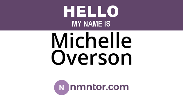 Michelle Overson