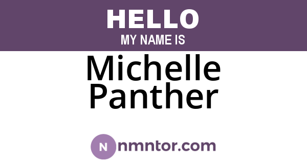 Michelle Panther