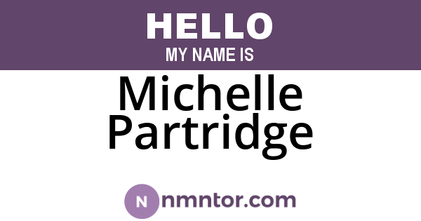 Michelle Partridge