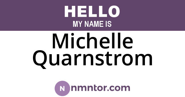 Michelle Quarnstrom