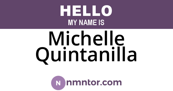 Michelle Quintanilla