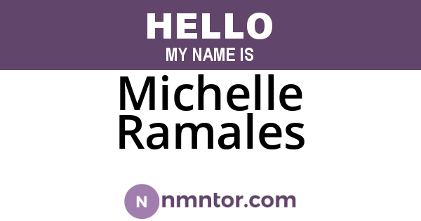Michelle Ramales