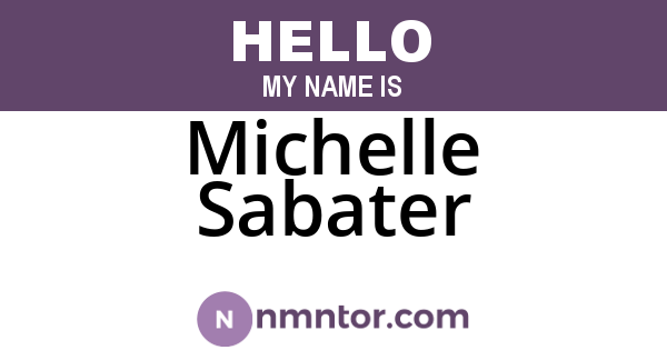 Michelle Sabater
