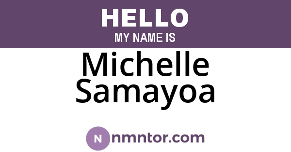 Michelle Samayoa