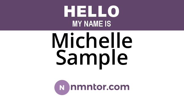 Michelle Sample