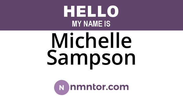 Michelle Sampson