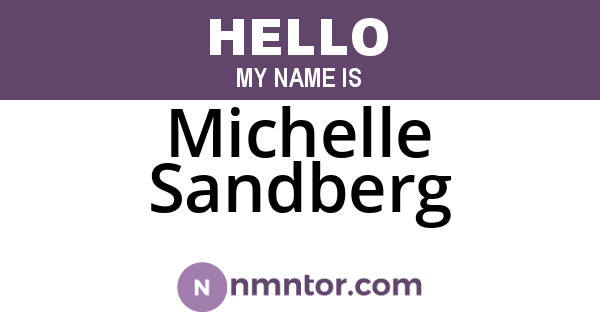 Michelle Sandberg