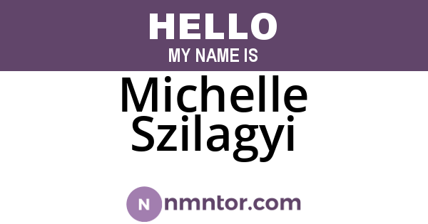 Michelle Szilagyi