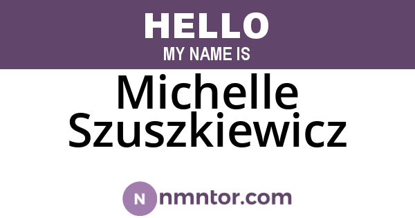 Michelle Szuszkiewicz