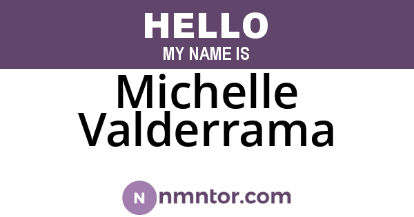 Michelle Valderrama