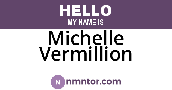 Michelle Vermillion