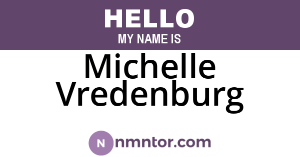 Michelle Vredenburg