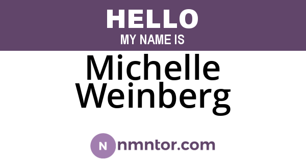 Michelle Weinberg