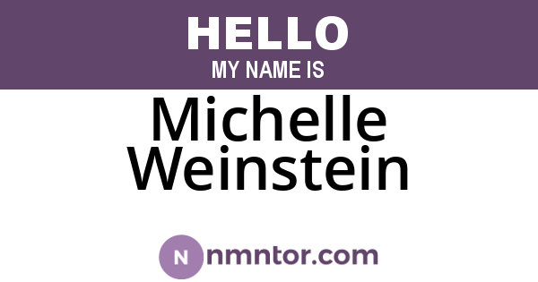Michelle Weinstein